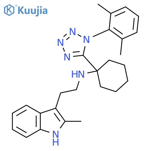 N-1-1-(2,6-Dimethylphenyl)-1H-tetrazol-5-ylcyclohexyl-2-methyl-1H-indole-3-ethanamine structure