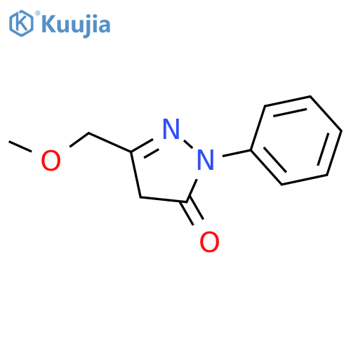 5-(methoxymethyl)-2-phenyl-2,4-dihydro-3H-pyrazol-3-one structure