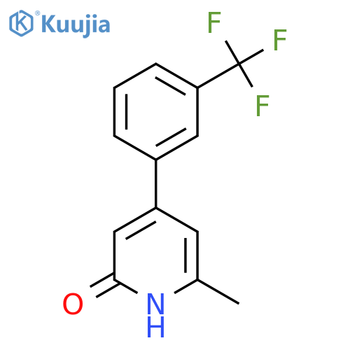 6-Methyl-4-(3-(trifluoromethyl)phenyl)pyridin-2-OL structure