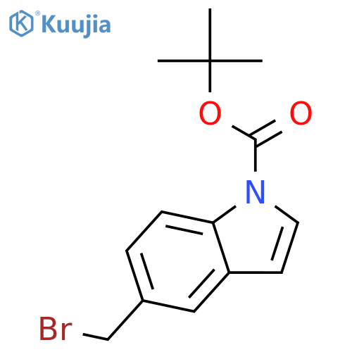 tert-butyl 5-(bromomethyl)indole-1-carboxylate structure