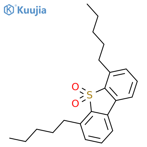 Dibenzothiophene, 4,6-dipentyl-, 5,5-dioxide structure