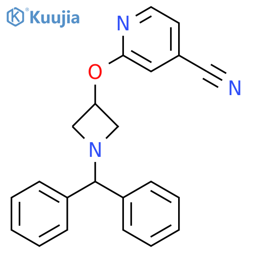 2-(1-benzhydryl-azetidin-3-yloxy)-4-pyridylcarbonitrile structure