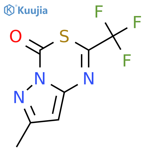 4H-PYRAZOLO[1,5-C][1,3,5]THIADIAZIN-4-ONE, 7-METHYL-2-(TRIFLUOROMETHYL)- structure