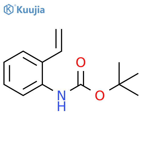 tert-butyl N-(2-ethenylphenyl)carbamate structure