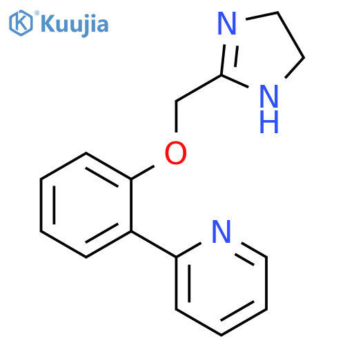 Pyridine, 2-[2-[(4,5-dihydro-1H-imidazol-2-yl)methoxy]phenyl]- structure