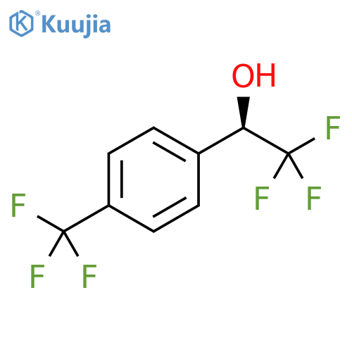(1R)-2,2,2-trifluoro-1-4-(trifluoromethyl)phenylethan-1-ol structure
