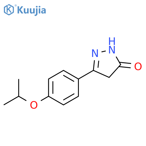 3-4-(propan-2-yloxy)phenyl-4,5-dihydro-1H-pyrazol-5-one structure