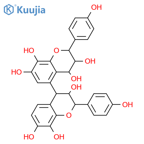 3,4',7,8-Tetrahydroxyflavan-(4→5)-3,4,4',7,8-pentahydroxyflavan; (2R,2''R,3R,3''R,4α,4''R)-form structure