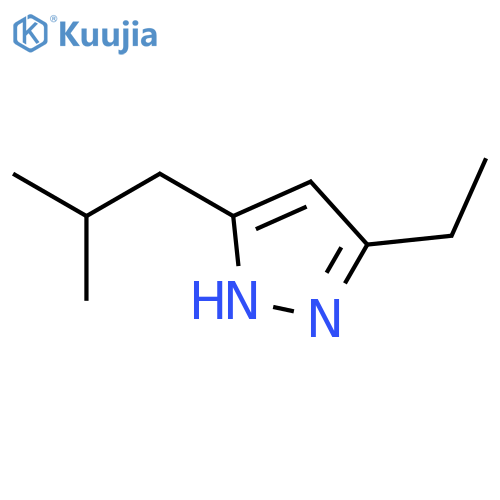 1H-Pyrazole,3-ethyl-5-(2-methylpropyl)- structure