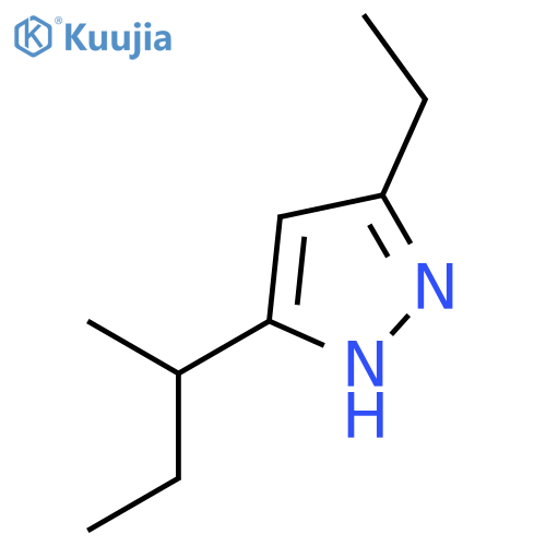 1H-Pyrazole,3-ethyl-5-(1-methylpropyl)- structure
