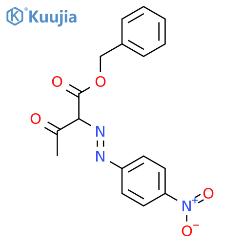Butanoic acid, 2-[(4-nitrophenyl)azo]-3-oxo-, phenylmethyl ester structure