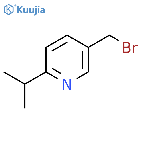 5-(bromomethyl)-2-(propan-2-yl)pyridine structure