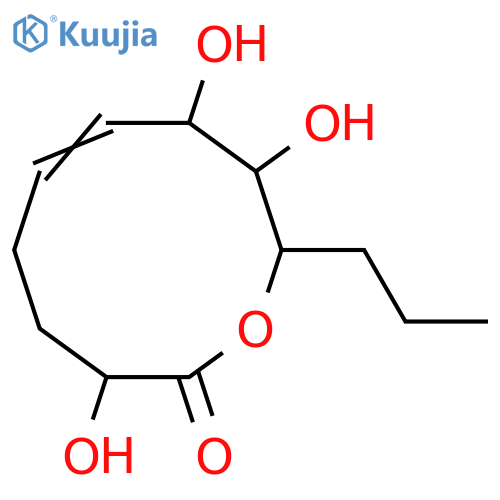 2,7,8-Trihydroxy-5-dodecen-9-olide; (2S,5E,7S,8S,9R)-form structure