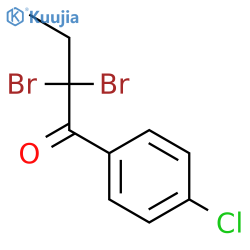1-Butanone, 2,2-dibromo-1-(4-chlorophenyl)- structure
