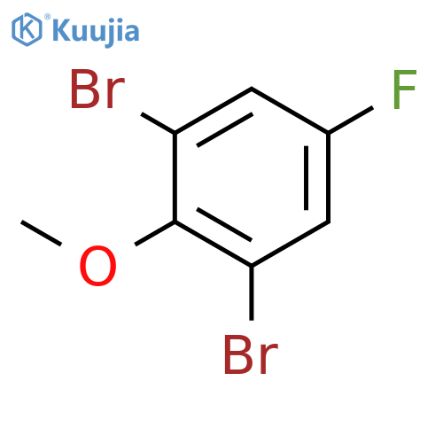 1,3-Dibromo-5-fluoro-2-methoxybenzene structure