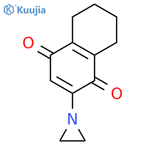 1,4-Naphthalenedione,2-(1-aziridinyl)-5,6,7,8-tetrahydro- structure