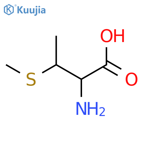 2-amino-3-(methylsulfanyl)butanoic acid structure