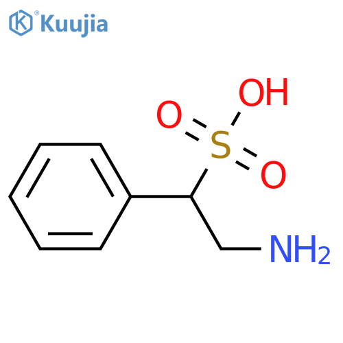 2-amino-1-phenylethane-1-sulfonic acid structure