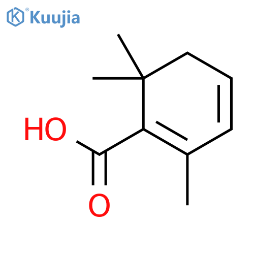 2,6,6-Trimethyl-1,3-cyclohexadiene-1-carboxylic acid structure