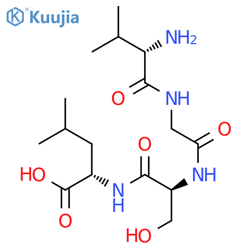 L-LEUCINE, L-VALYLGLYCYL-L-SERYL- structure