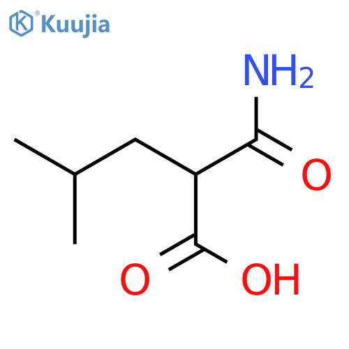 2-carbamoyl-4-methylpentanoic acid structure