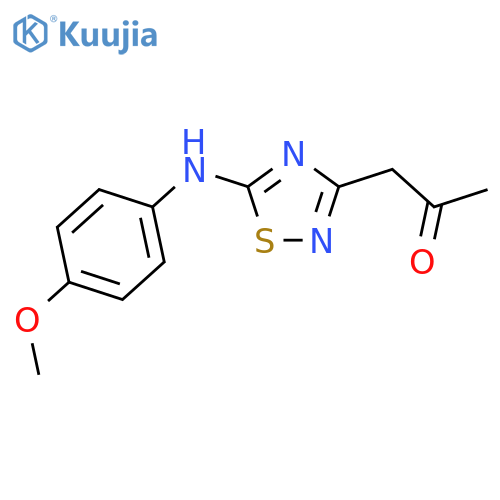 1-[5-(4-Methoxy-phenylamino)-[1,2,4]thiadiazol-3-yl]-propan-2-one structure