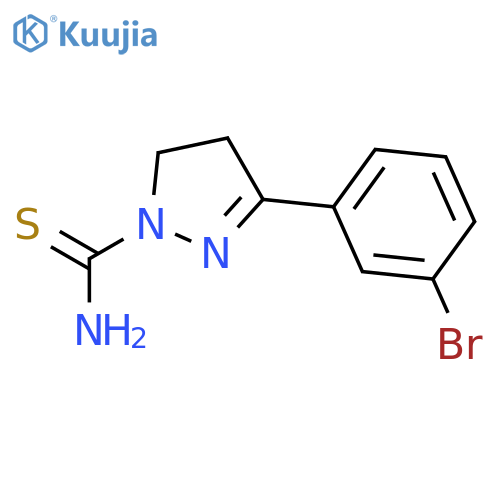 1H-PYRAZOLE-1-CARBOTHIOAMIDE, 3-(3-BROMOPHENYL)-4,5-DIHYDRO- structure