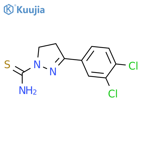 1H-PYRAZOLE-1-CARBOTHIOAMIDE, 3-(3,4-DICHLOROPHENYL)-4,5-DIHYDRO- structure