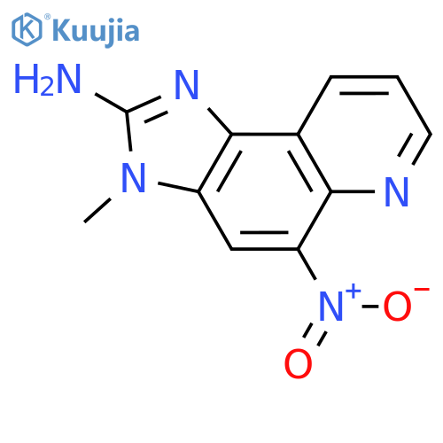 3H-Imidazo[4,5-f]quinolin-2-amine, 3-methyl-5-nitro- structure