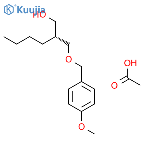 1-HEXANOL, 2-[[(4-METHOXYPHENYL)METHOXY]METHYL]-, ACETATE, (2R)- structure