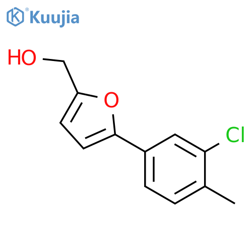 (5-(3-chloro-4-methylphenyl)furan-2-yl)methanol structure