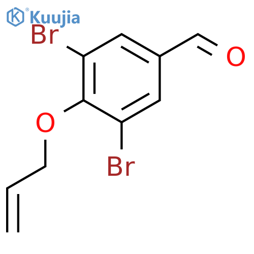4-(allyloxy)-3,5-dibromobenzaldehyde structure
