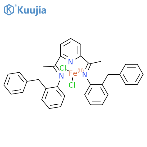 {2,6-Bis[1-(N-2-benzylphenylimino)ethyl]pyridine}-iron(II)-dichloride structure