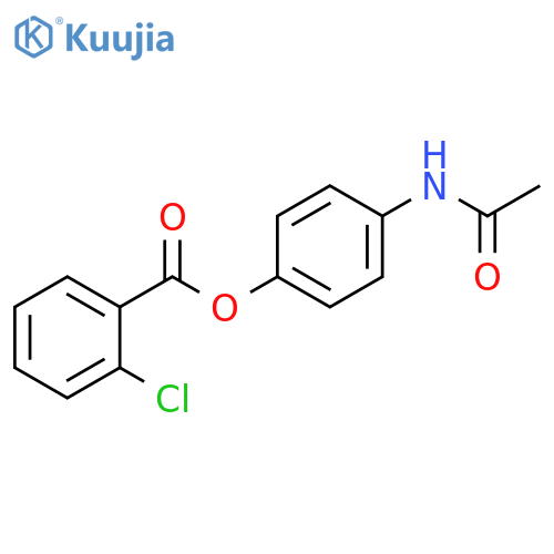 4-acetamidophenyl 2-chlorobenzoate structure