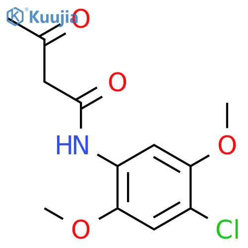 4'-Chloro-2',5'-dimethoxyacetoacetanilide structure