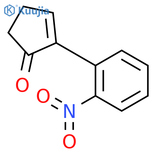 2-(2-nitrophenyl)-2-cyclopenten-1-one structure