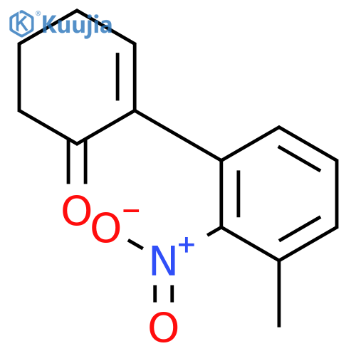 2-CYCLOHEXEN-1-ONE, 2-(3-METHYL-2-NITROPHENYL)- structure