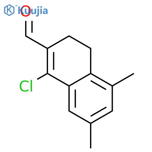 1-CHLORO-5,7-DIMETHYL-3,4-DIHYDRO-NAPHTHALENE-2-CARBALDEHYDE structure