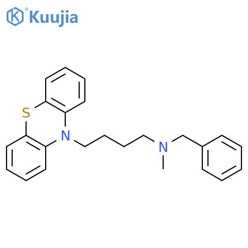 10H-PHENOTHIAZINE-10-BUTANAMINE, N-METHYL-N-(PHENYLMETHYL)- structure