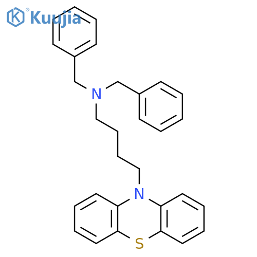 10H-Phenothiazine-10-butanamine, N,N-bis(phenylmethyl)- structure