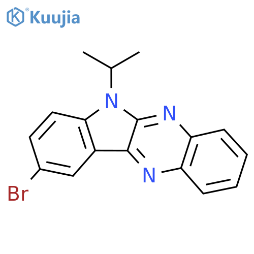 9-bromo-6-(propan-2-yl)-6H-indolo2,3-bquinoxaline structure