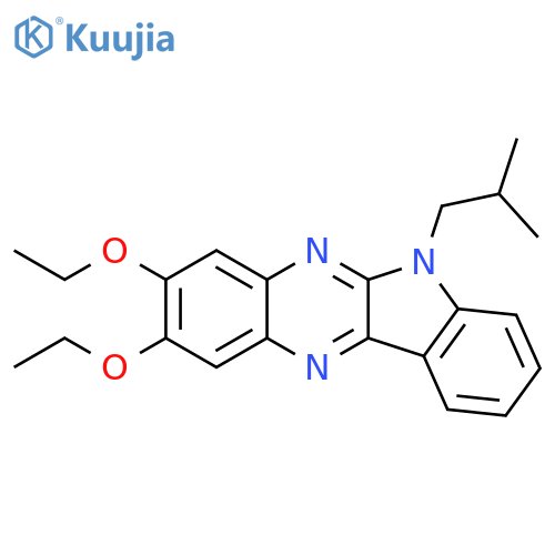 2,3-diethoxy-6-(2-methylpropyl)-6H-indolo2,3-bquinoxaline structure