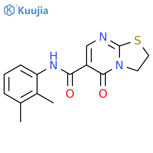 N-(2,3-dimethylphenyl)-5-oxo-2H,3H,5H-[1,3]thiazolo[3,2-a]pyrimidine-6-carboxamide structure