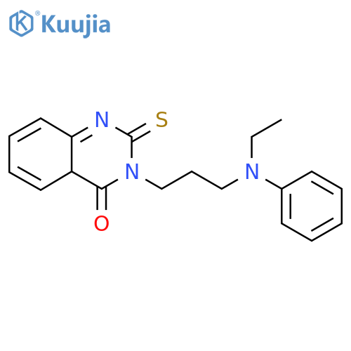 3-{3-ethyl(phenyl)aminopropyl}-2-sulfanylidene-1,2,3,4-tetrahydroquinazolin-4-one structure