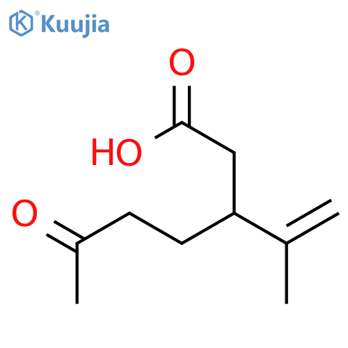 6-Oxo-3-(prop-1-en-2-yl)heptanoic Acid structure