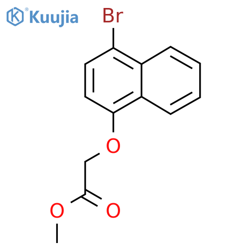 (4-Bromo-naphthalen-1-yloxy)-acetic acid Methyl ester structure
