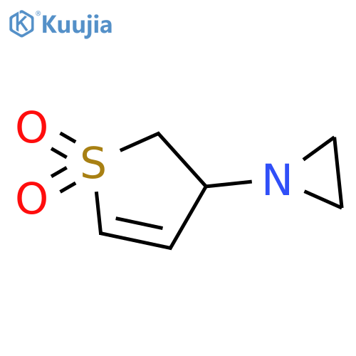 Aziridine,1-(2,3-dihydro-1,1-dioxido-3-thienyl)- structure