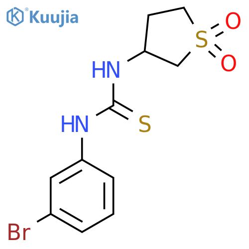 1-(3-bromophenyl)-3-(1,1-dioxo-1lambda6-thiolan-3-yl)thiourea structure