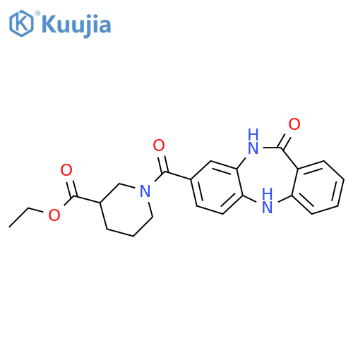 ethyl 1-{10-oxo-2,9-diazatricyclo9.4.0.0^{3,8}pentadeca-1(11),3(8),4,6,12,14-hexaene-6-carbonyl}piperidine-3-carboxylate structure