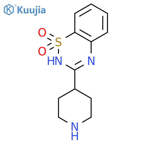 3-(piperidin-4-yl)-2H-1lambda6,2,4-benzothiadiazine-1,1-dione structure